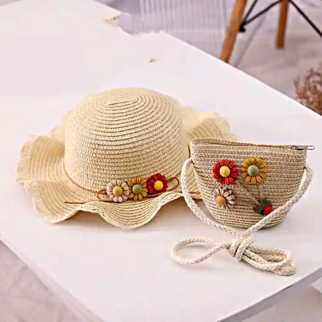 Hat & Bag Set - Summer Flowers